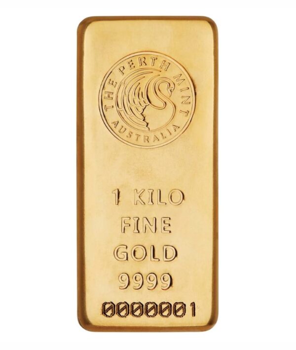 1kg Perth Mint gold cast bar