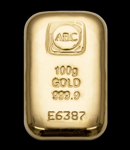 100g ABC Gold Cast Bar *SALE*