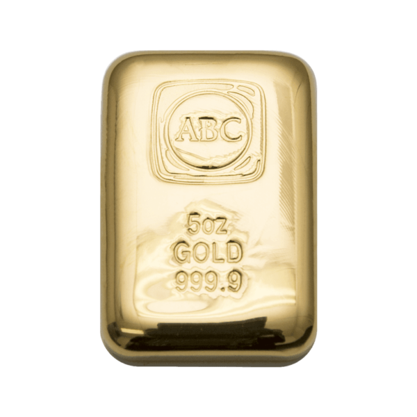 5oz Gold ABC Cast Bar