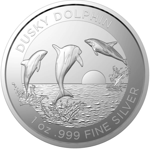 1oz Dusky Dolphin Silver Coin