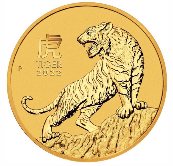2oz Gold Lunar Tiger Coin