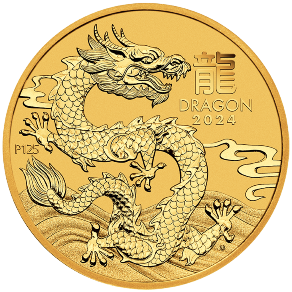 Buy 1 oz Gold Lunar Dragon Coin 2024