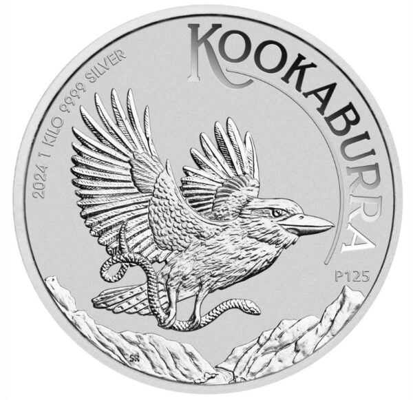 1kg Silver Kookaburra 2024