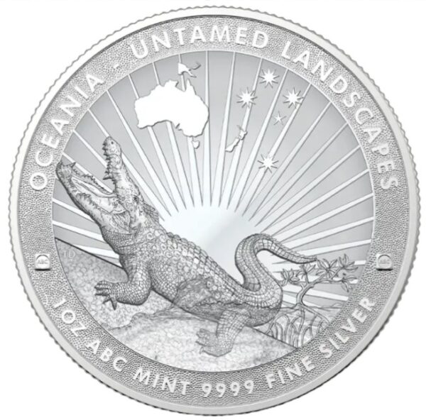 1oz silver croc ABC Mint