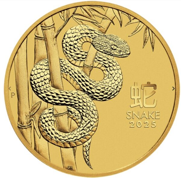 1oz gold lunar snake coin 2025